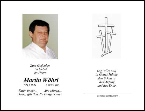 Herr Martin Wöhrl