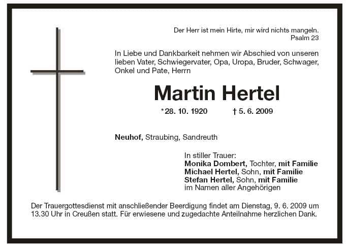 Herr Martin Hertel