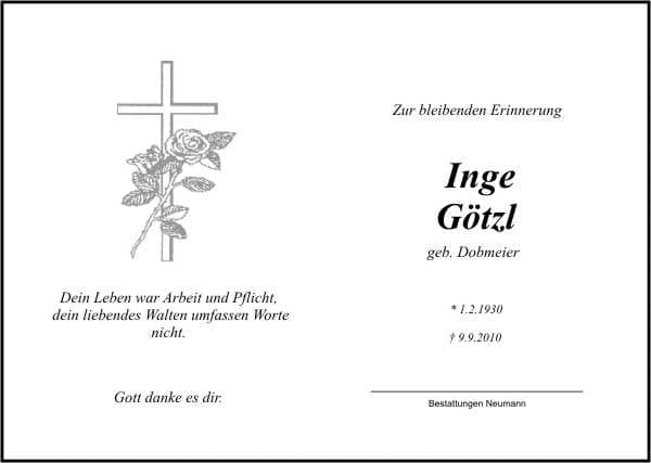 Frau Inge Götzl