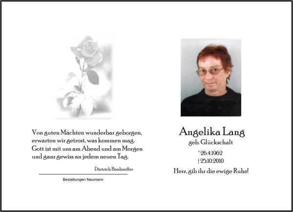 Frau Angelika Lang
