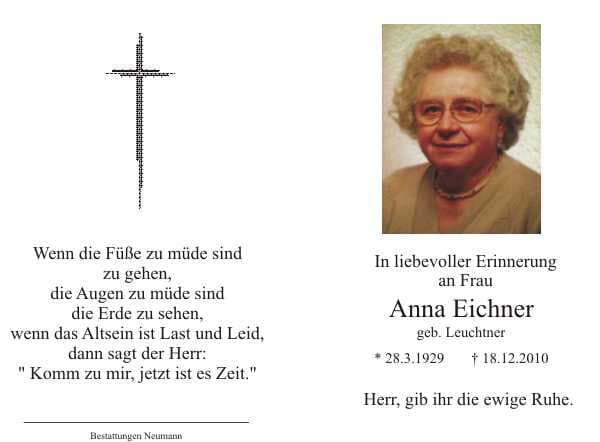 Frau Anna Eichner
