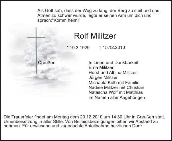 Herr Rolf Militzer