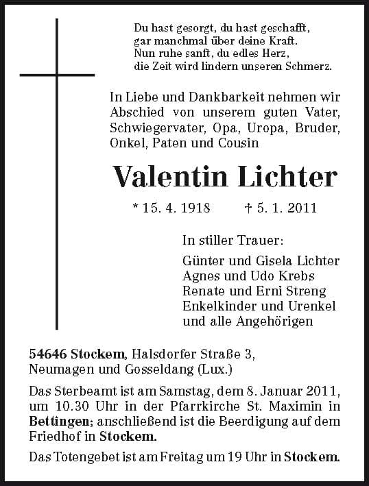 Herr Valentin Lichter