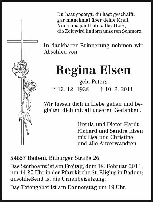 Frau Regina Elsen