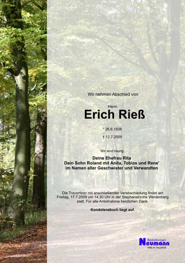 Herr Erich Rieß