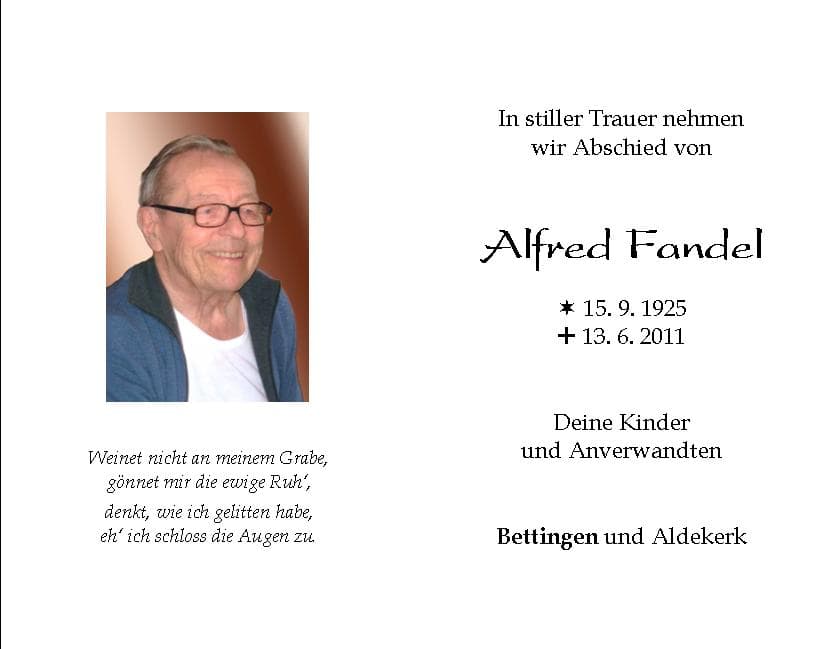 Herr Alfred Fandel