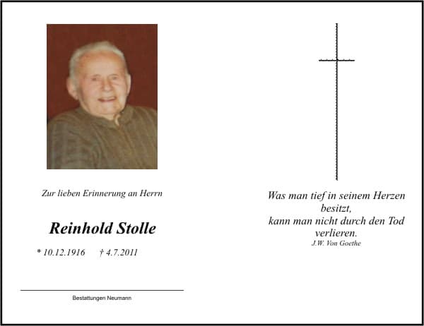 Herr Reinhold Stolle