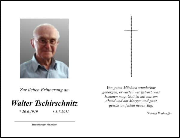 Herr Walter Tschirschnitz
