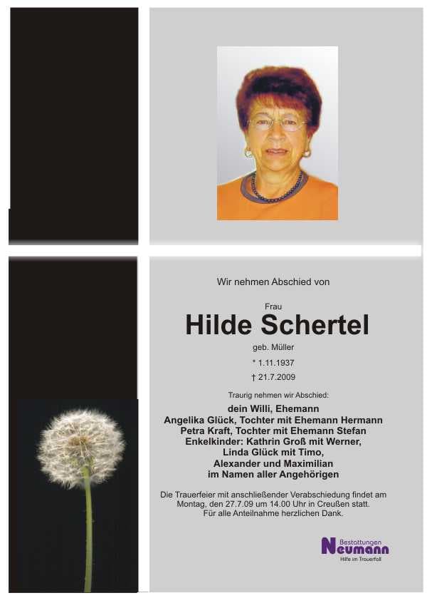 Frau Hilde Schertel