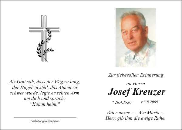 Herr Josef Kreuzer