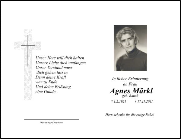 Frau Agnes Märkl