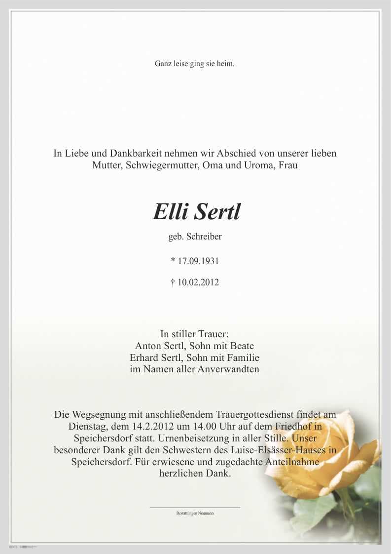 Frau Elli Sertl