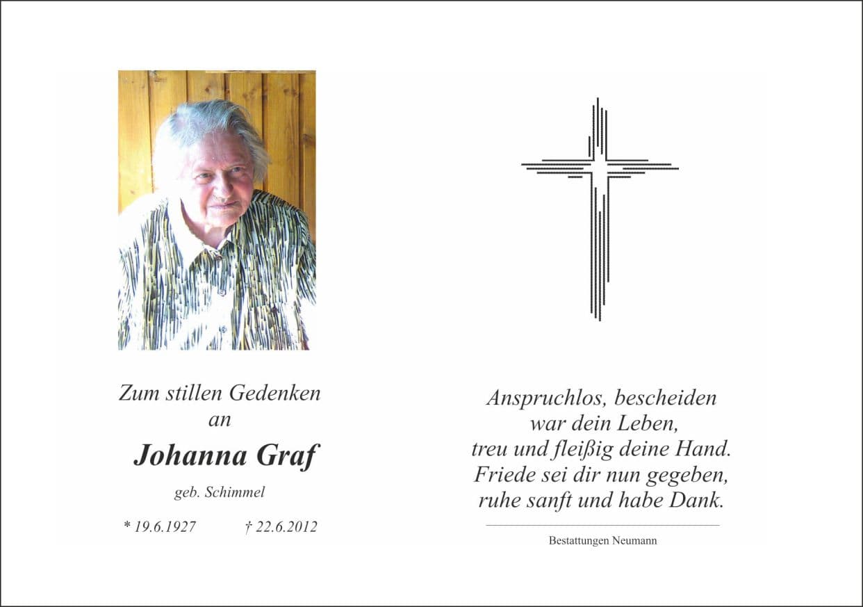 Frau Johanna Graf