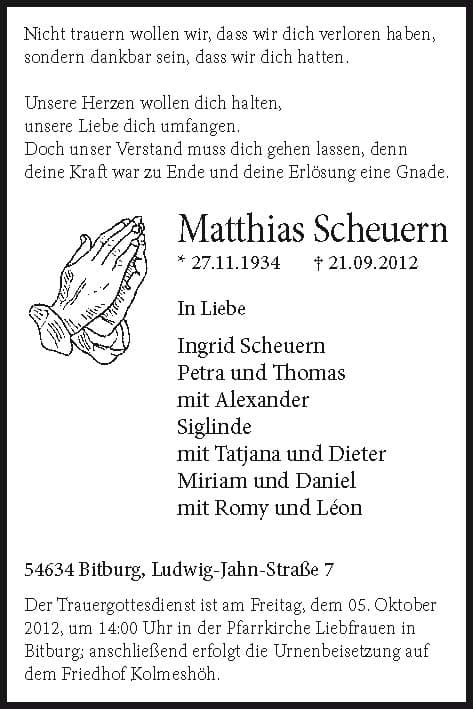 Herr Matthias Scheuern