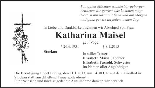 Frau Katharina Maisel