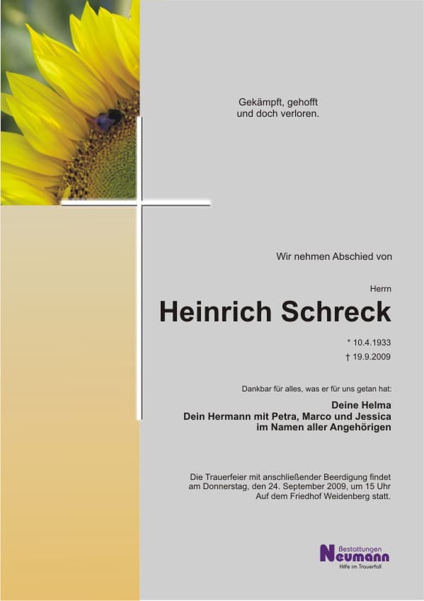 Herr Heinrich Schreck