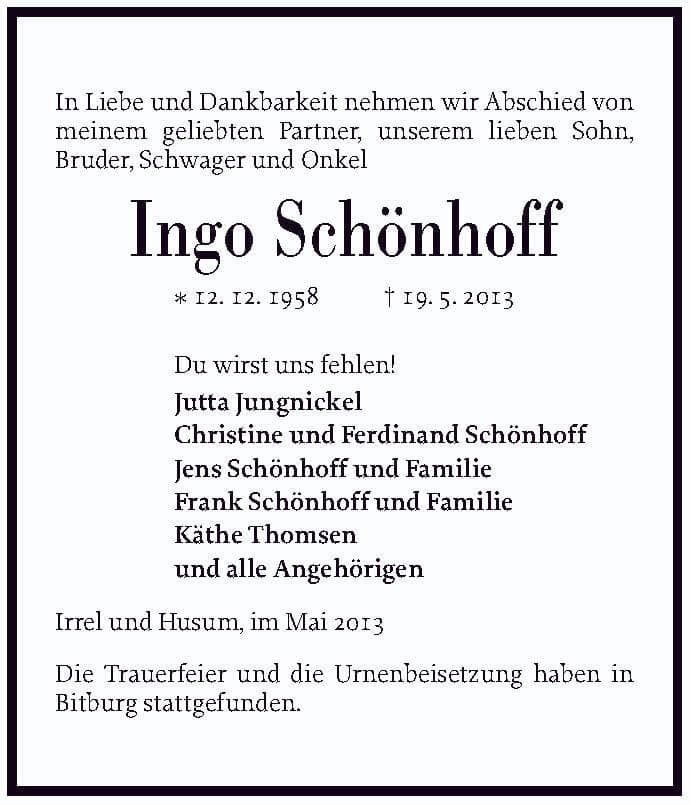 Herr Ingo Schönhoff