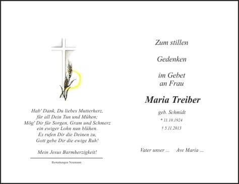 Frau Maria Treiber