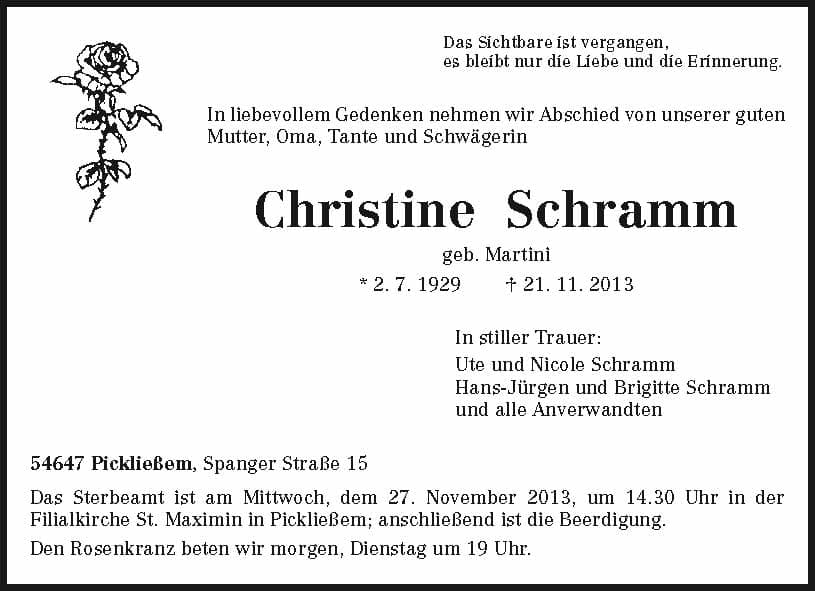 Frau Christine Schramm