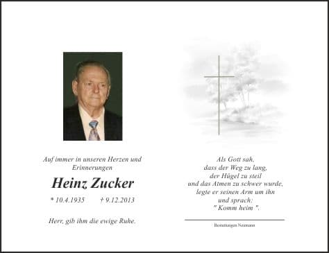 Herr Heinz Zucker