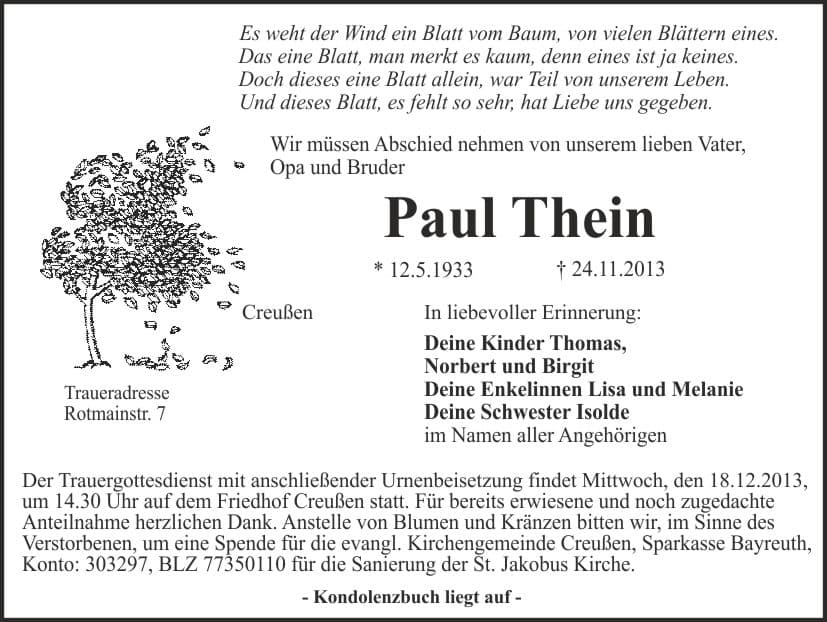 Herr Paul Thein