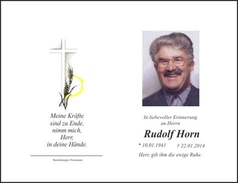 Herr Rudolf Horn