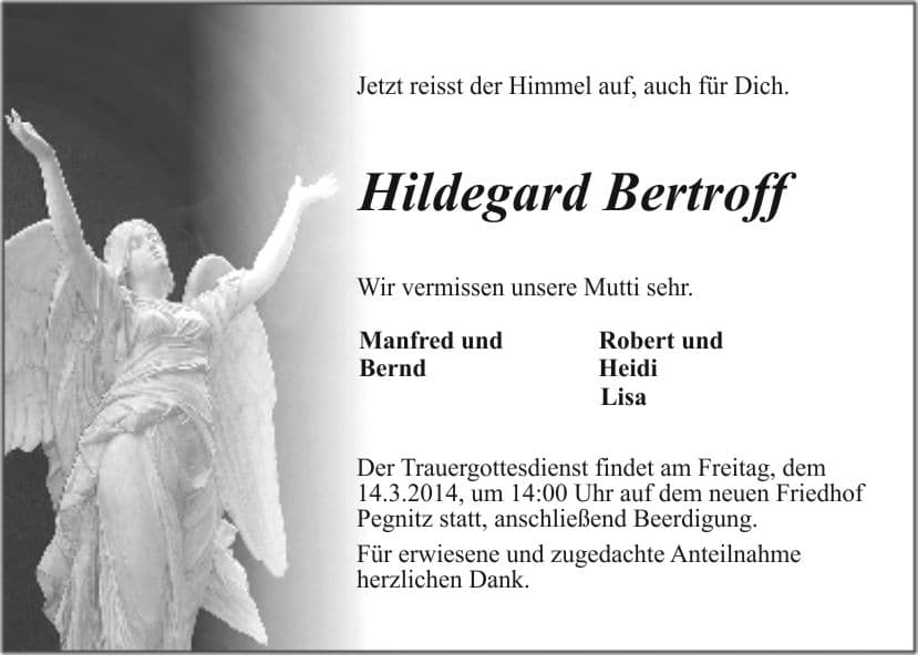 Frau Hildegard Bertroff