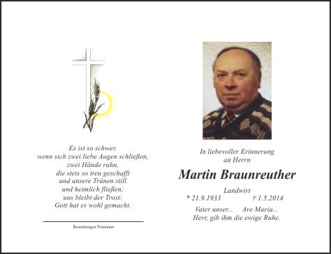 Herr Martin Braunreuther