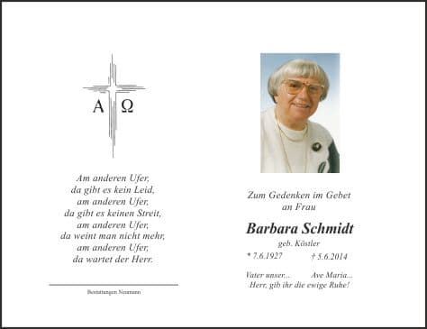 Frau Barbara Schmidt