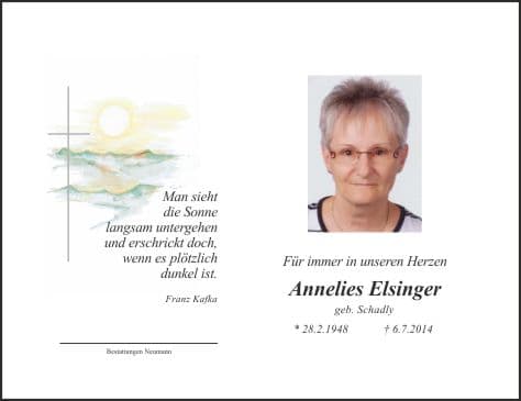 Frau Annelies Elsinger