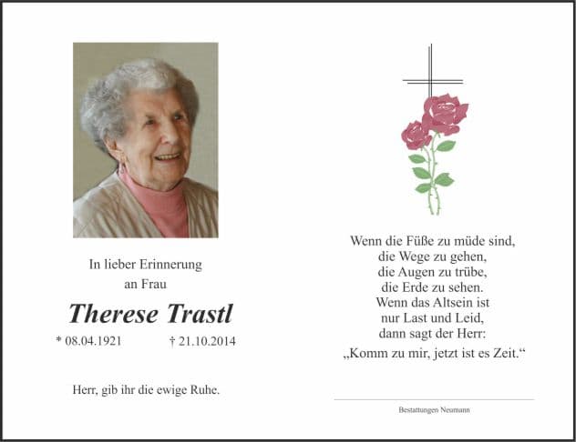Frau Therese Trastl