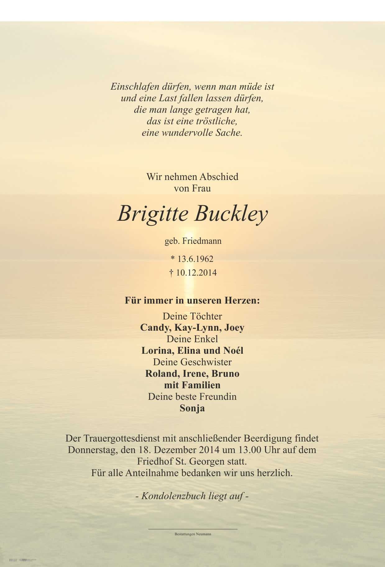 Frau Brigitte Buckley