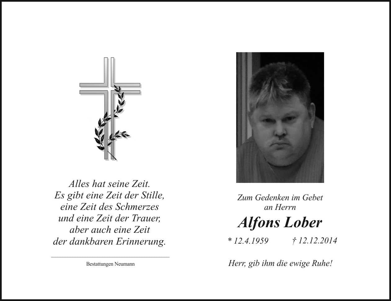 Herr Alfons Lober