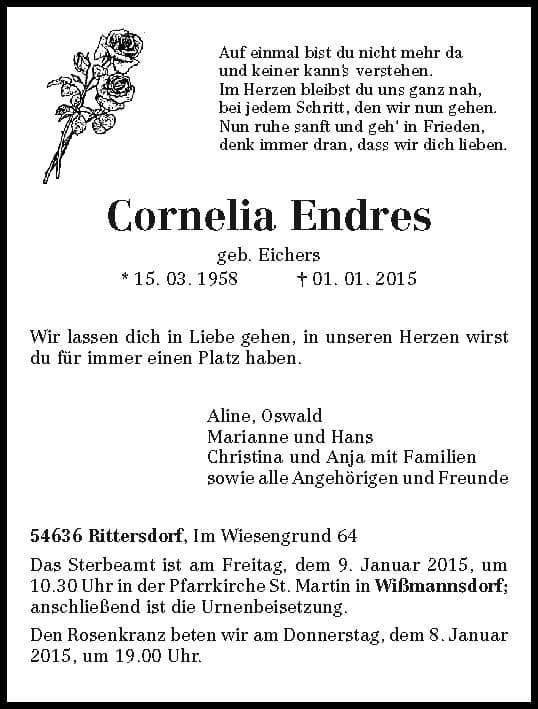 Frau Cornelia Endres