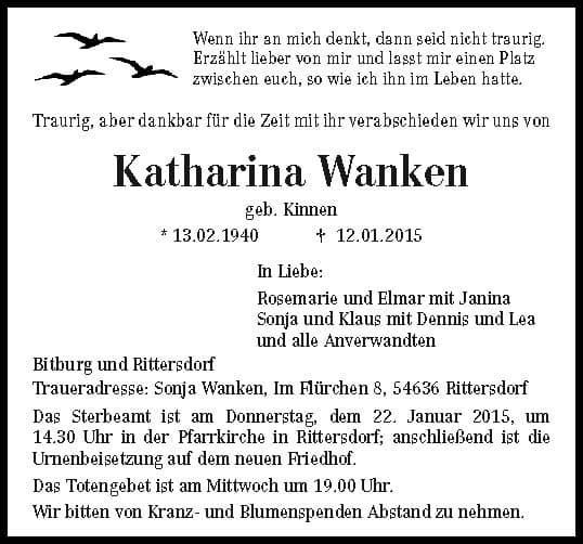 Frau Katharina Wanken