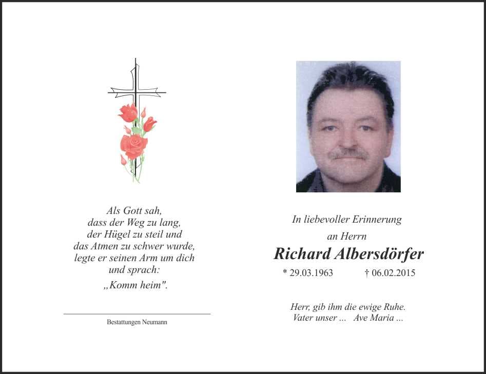 Herr Richard Albersdörfer