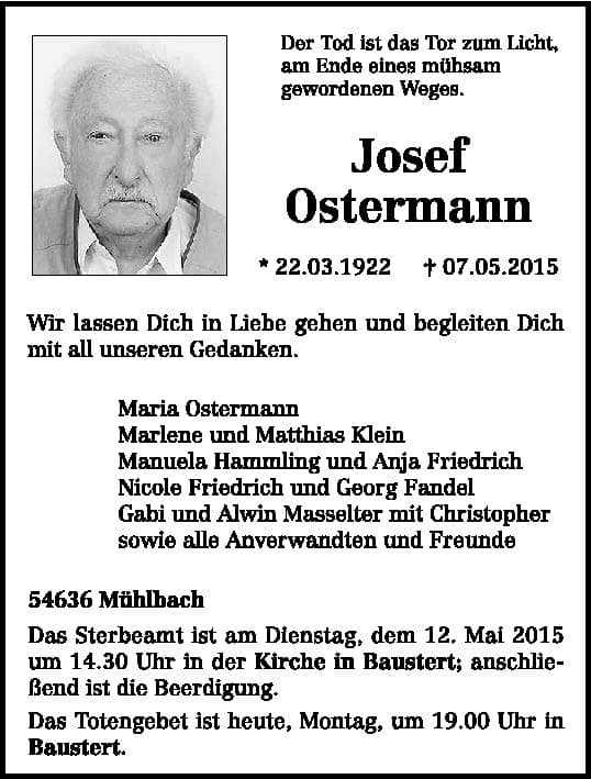 Herr Josef Ostermann