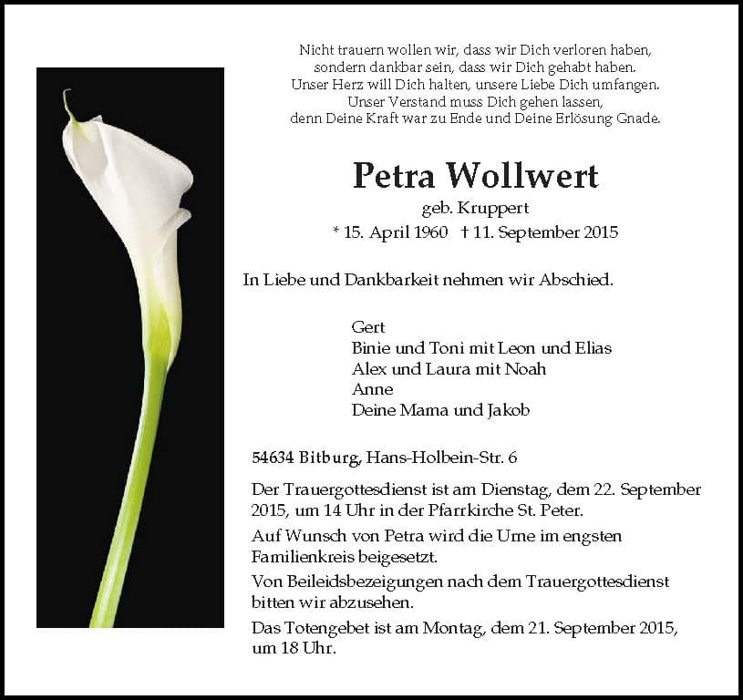 Frau Petra Wollwert