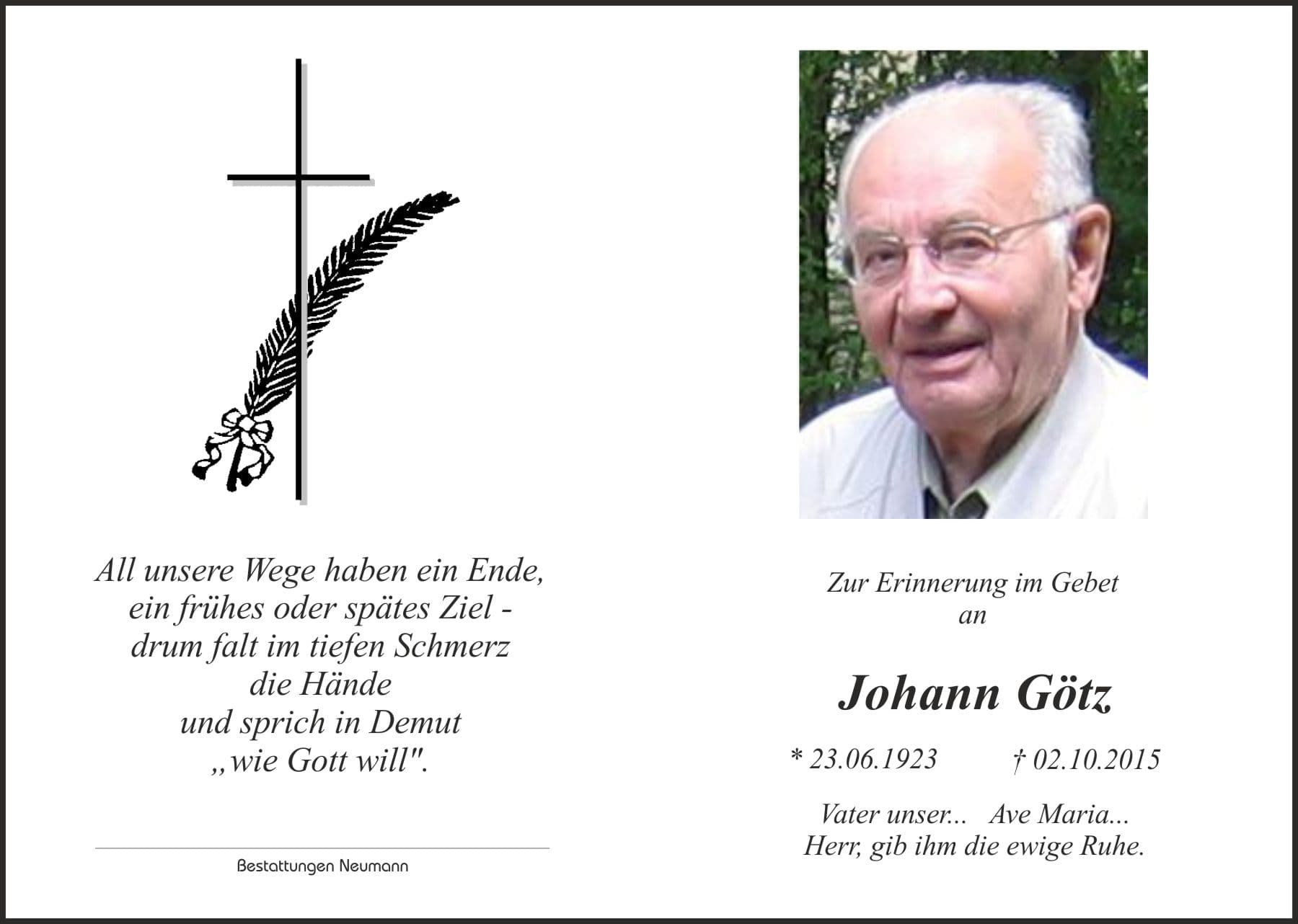 Herr Johann Götz