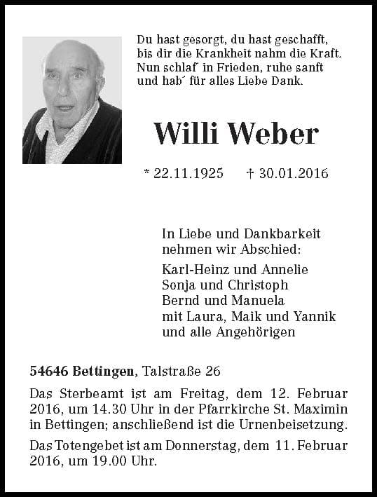 Herr Willi Weber