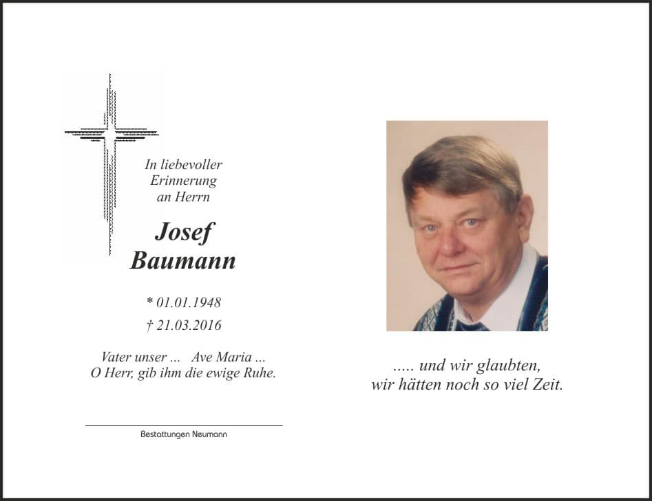 Herr Josef Baumann
