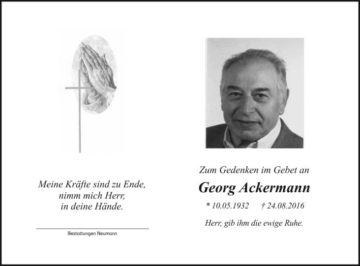 Herr Georg Ackermann
