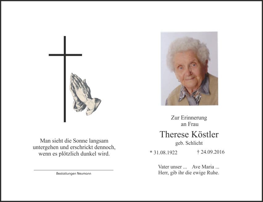 Frau Therese Köstler