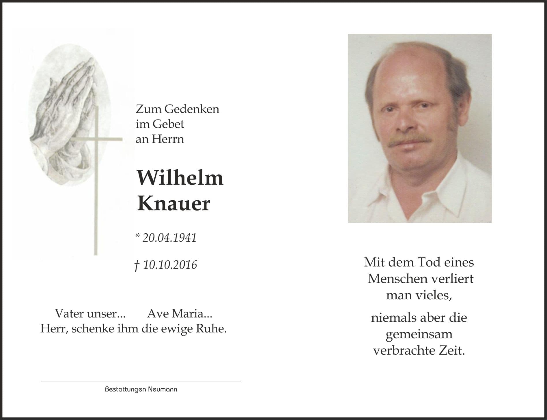 Herr Wilhelm Knauer