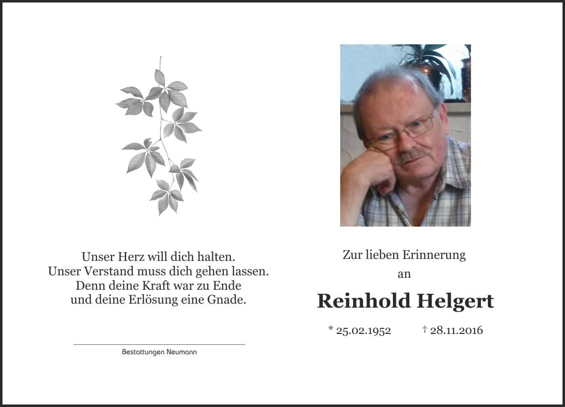 Herr Reinhold Helgert