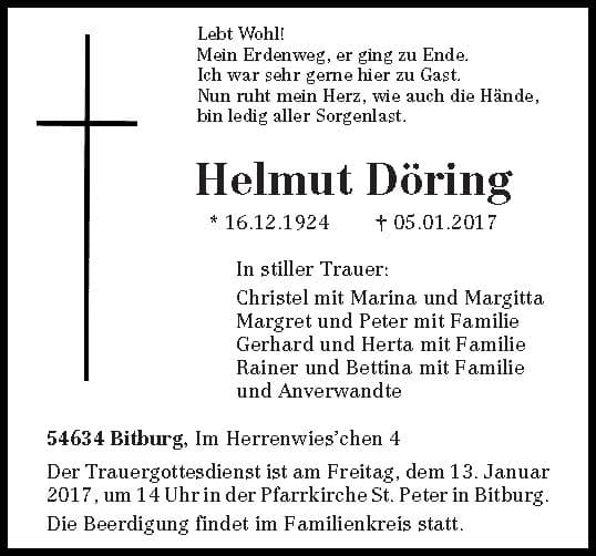 Herr Helmut Döring