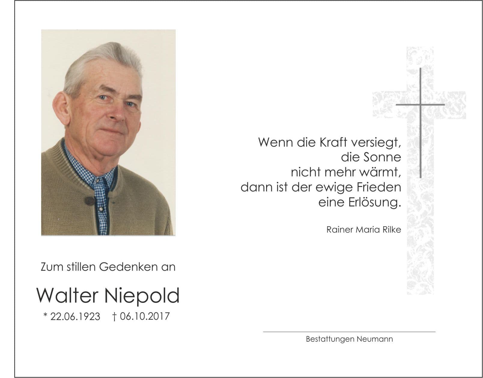 Herr Walter Niepold