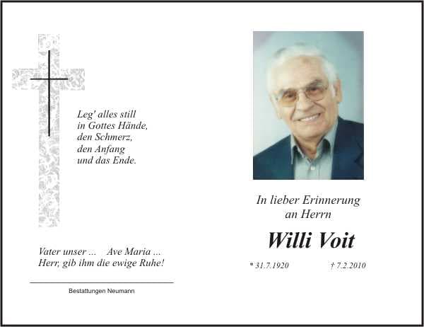 Herr Willi Voit