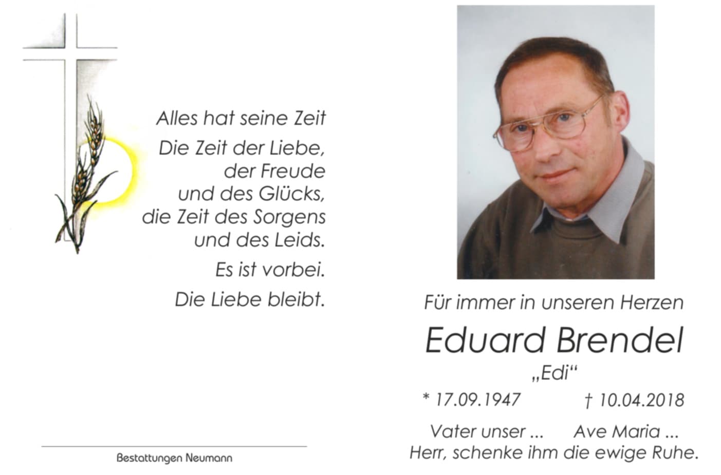 Herr Eduard Brendel