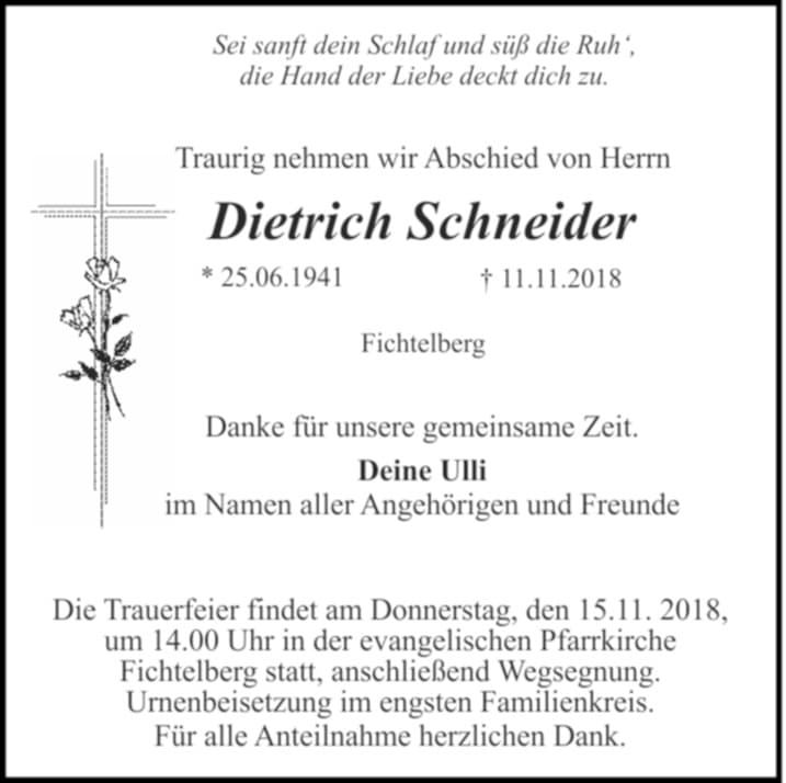 Herr Dietrich Schneider
